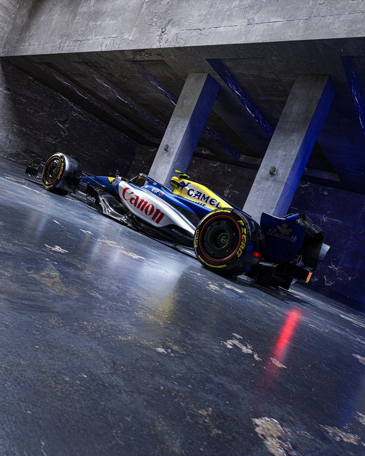 Camel Williams — Nigel Mansell Tribute, motorsport · heritage livery · cgi by Ayrton Creative, view 5