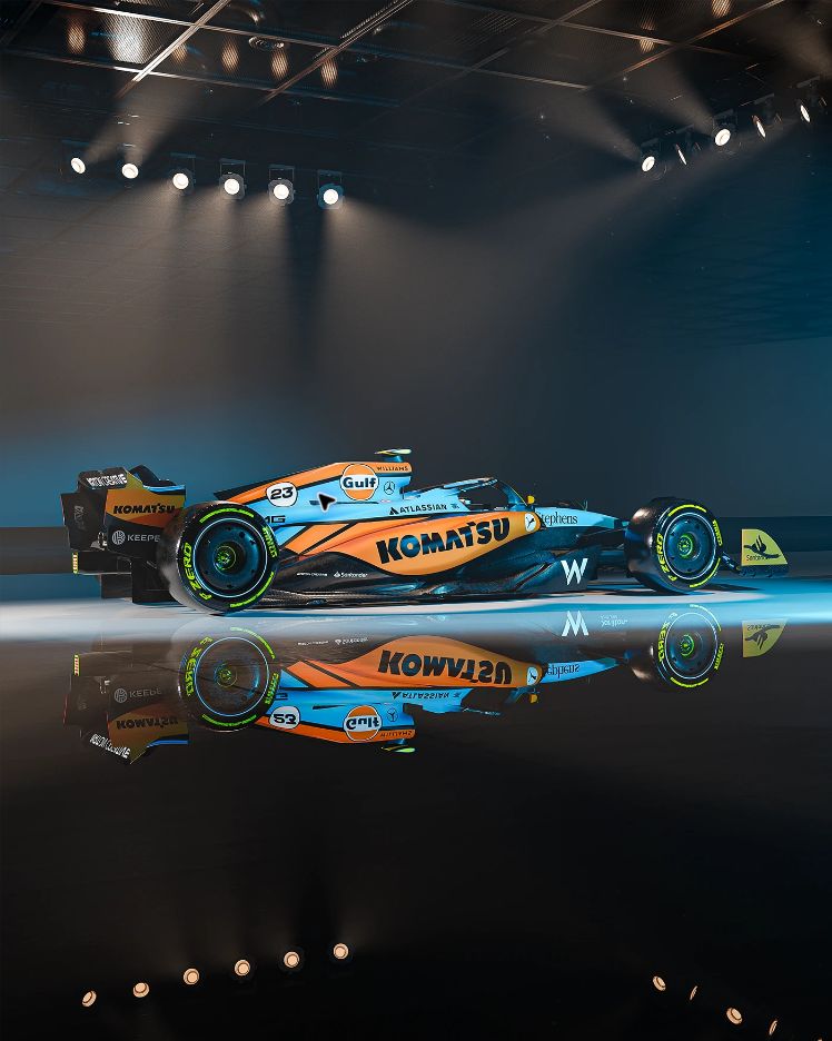 Gulf Williams F1 Concept, motorsport · livery concept · 3d by Ayrton Creative, view 2