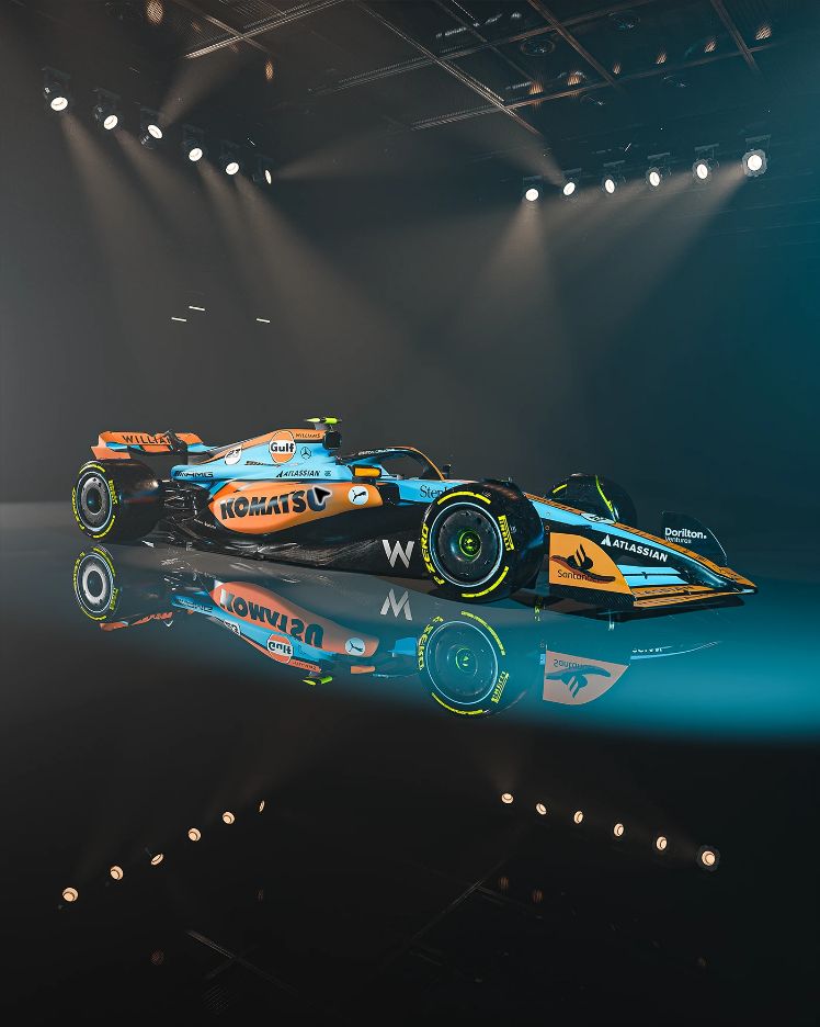 Gulf Williams F1 Concept, motorsport · livery concept · 3d by Ayrton Creative, view 4