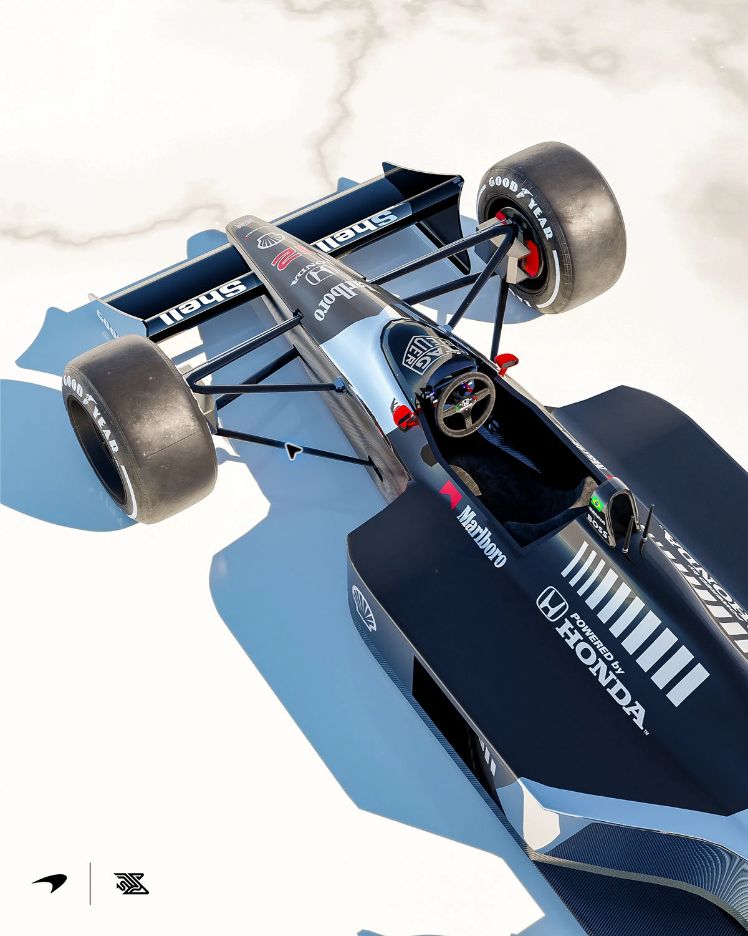 McLaren MP4/4 Concept Livery, motorsport · historic reinterpretation · 3d by Ayrton Creative, view 4