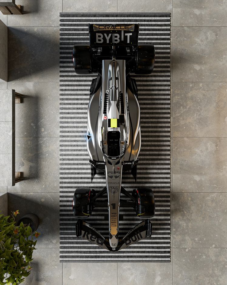Oracle Red Bull Coconut Edition, motorsport · special-edition concept · cgi by Ayrton Creative, view 4