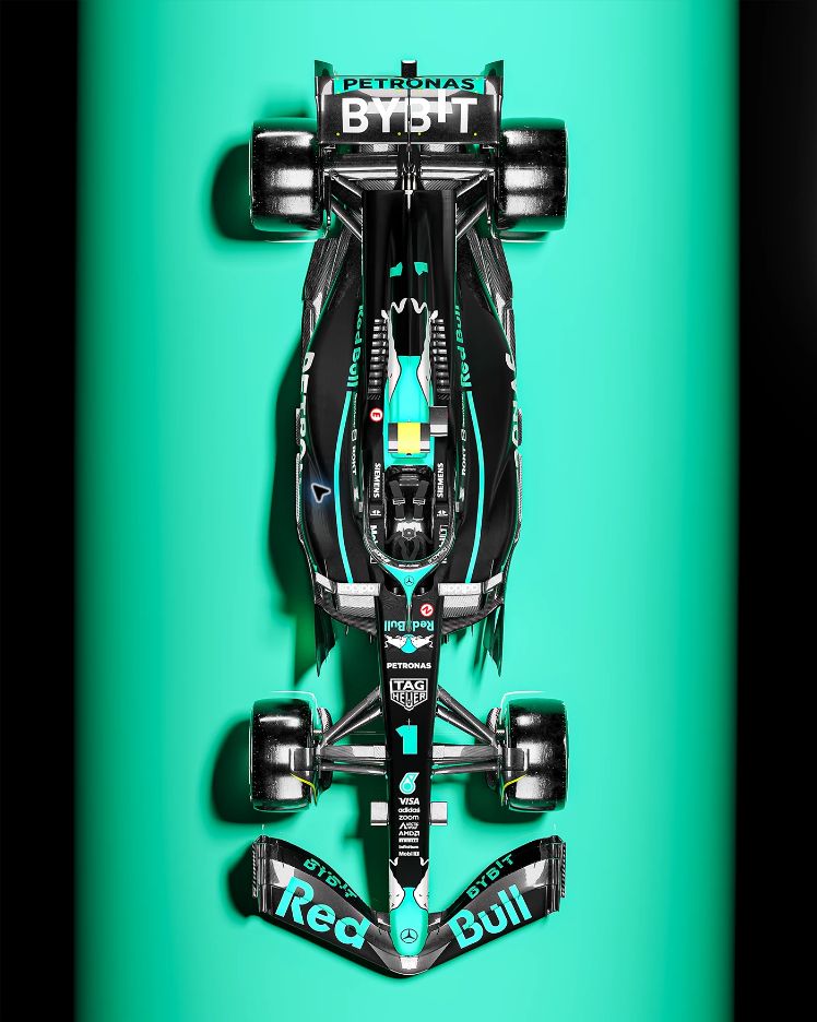 Red Bull × Mercedes-AMG Petronas, motorsport · collaboration concept · cgi by Ayrton Creative, view 4
