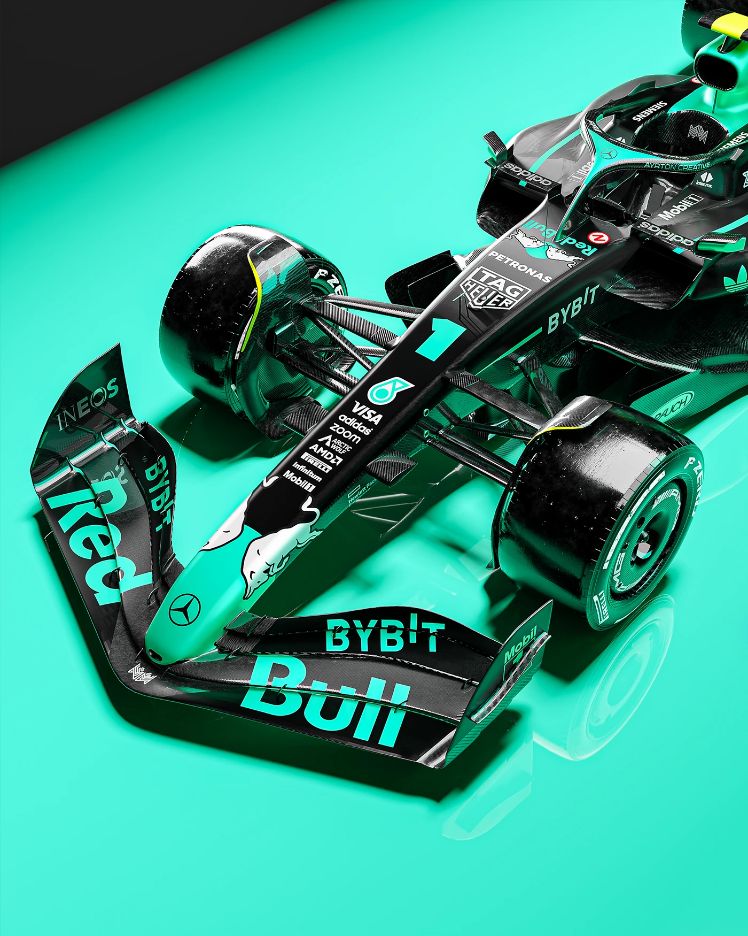 Red Bull × Mercedes-AMG Petronas, motorsport · collaboration concept · cgi by Ayrton Creative, view 5