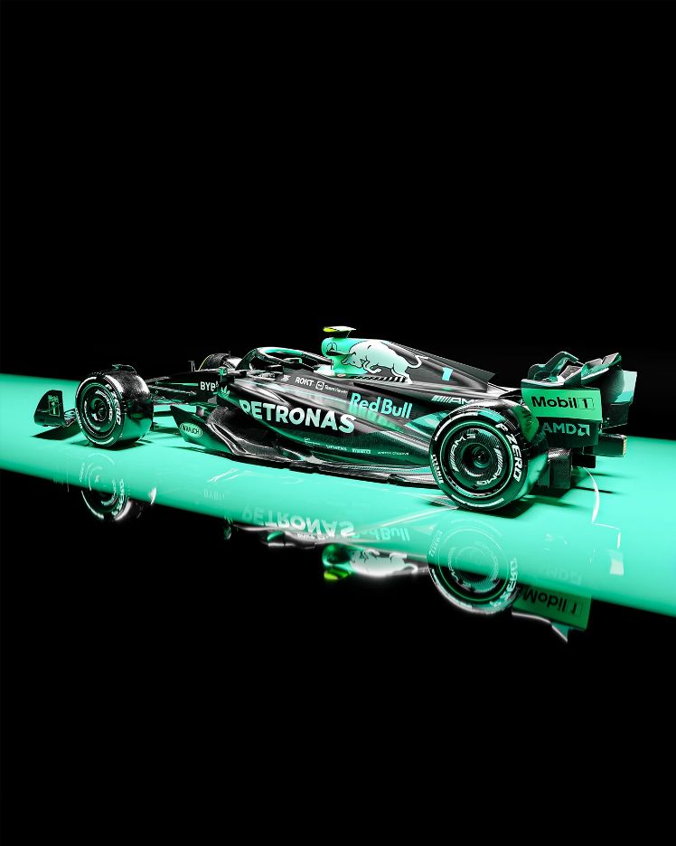 Red Bull × Mercedes-AMG Petronas, motorsport · collaboration concept · cgi by Ayrton Creative, view 6