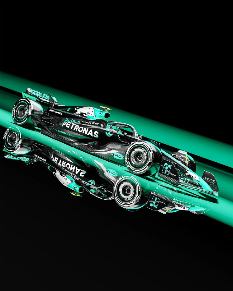 Red Bull × Mercedes-AMG Petronas, motorsport · collaboration concept · cgi by Ayrton Creative, view 7
