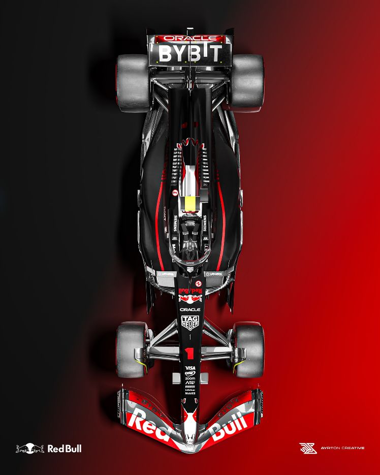 Oracle Red Bull RB21 2025 Livery, motorsport · livery concept · 3d by Ayrton Creative, view 5